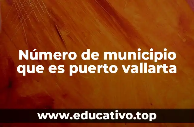 Número de municipio que es puerto vallarta