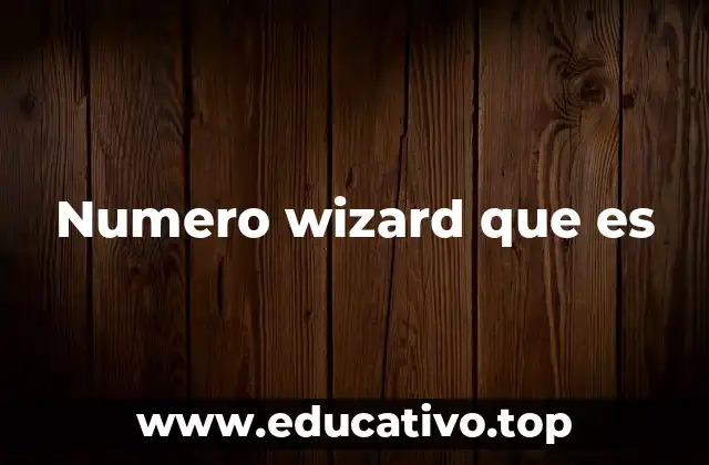 Numero wizard que es