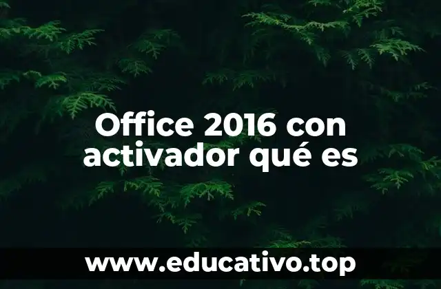 Office 2016 con activador qué es