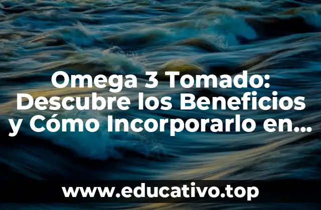Omega 3 Tomado: Descubre los Beneficios y Cómo Incorporarlo en Tu Dieta