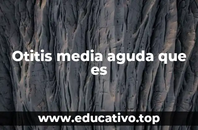 Otitis media aguda que es