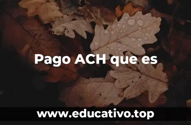 Cómo funciona el sistema ACH