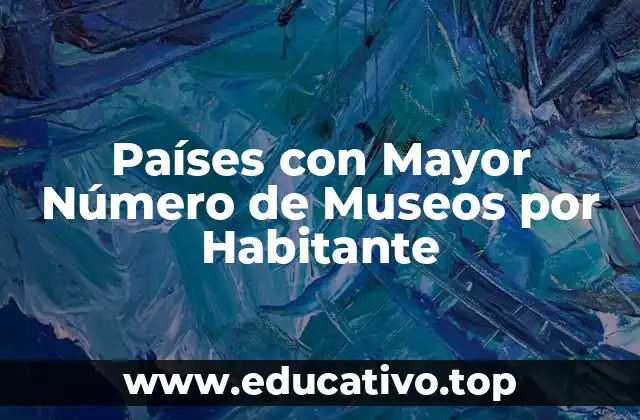 Países con Mayor Número de Museos por Habitante