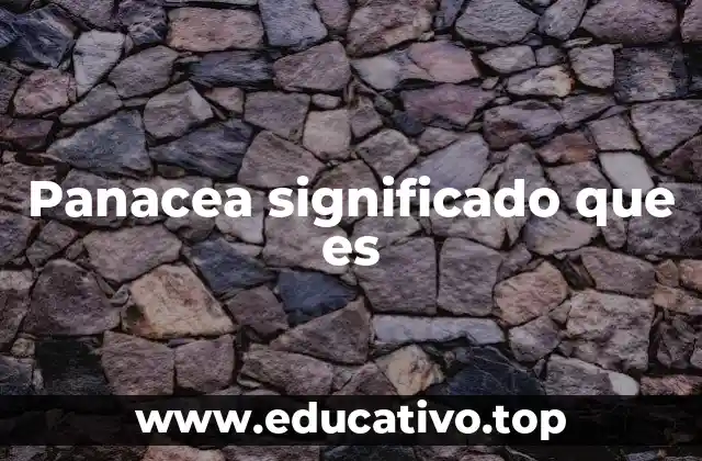 Panacea como símbolo de esperanza y utopía