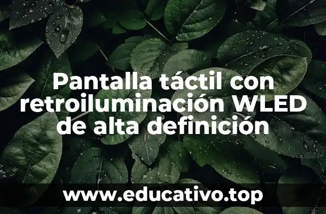 Pantalla táctil con retroiluminación WLED de alta definición