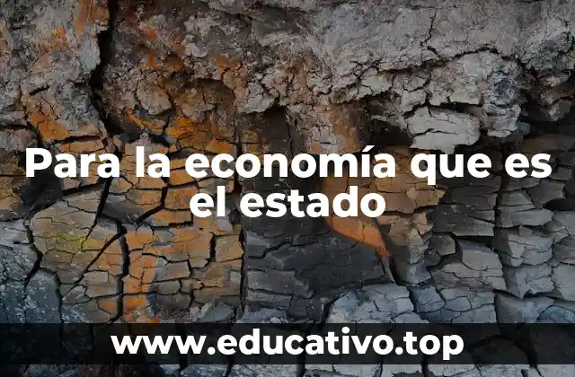 Para la economía que es el estado