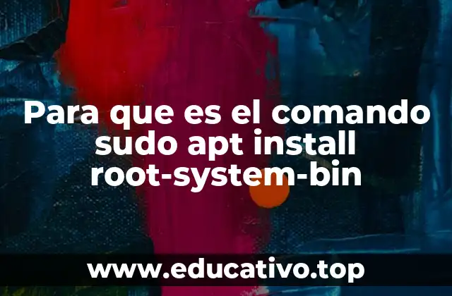 Para que es el comando sudo apt install root-system-bin