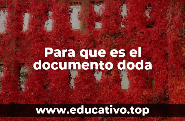 Para que es el documento doda