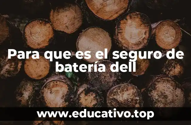 Para que es el seguro de batería dell