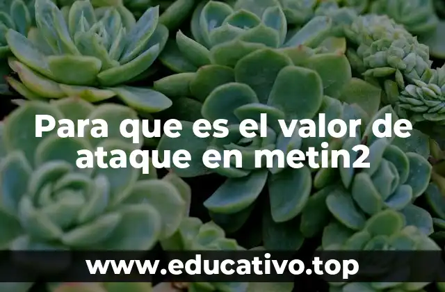 Para que es el valor de ataque en metin2