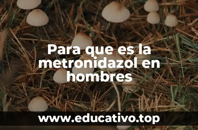 Para que es la metronidazol en hombres