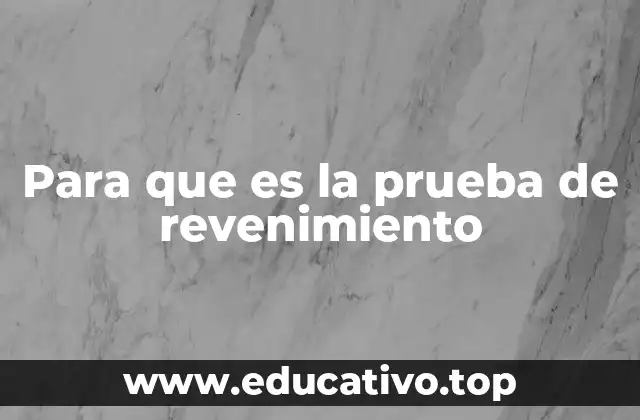 Para que es la prueba de revenimiento