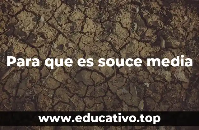 Para que es souce media