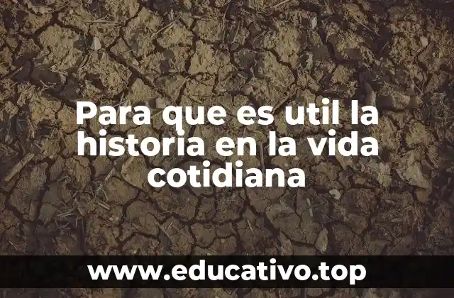 Para que es util la historia en la vida cotidiana