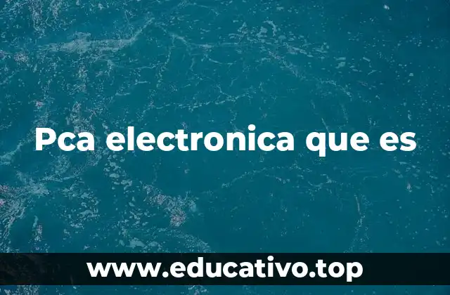 Pca electronica que es