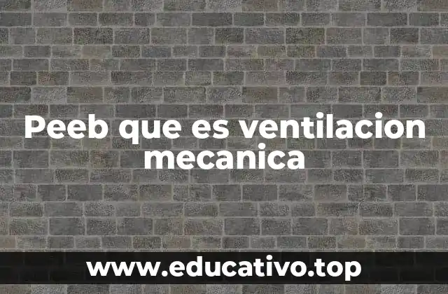 Peeb que es ventilacion mecanica