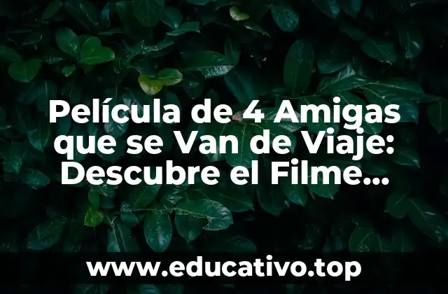 Película de 4 Amigas que se Van de Viaje: Descubre el Filme Perfecto