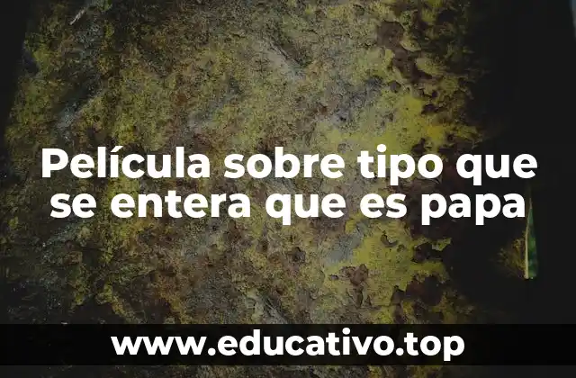 Película sobre tipo que se entera que es papa