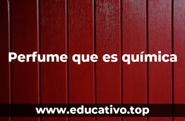 Perfume que es química