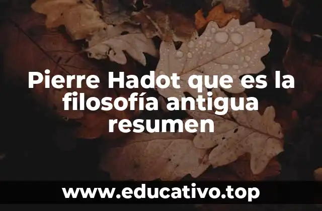 La filosofía antigua como forma de vida