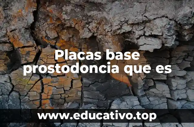 Placas base prostodoncia que es