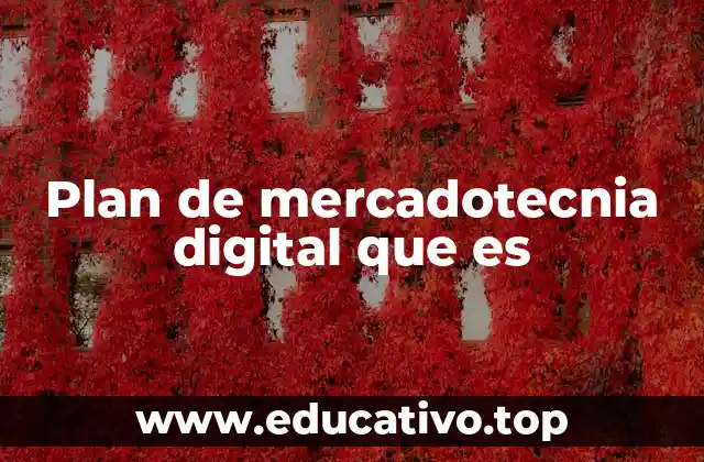 Plan de mercadotecnia digital que es