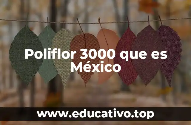 Poliflor 3000 que es México