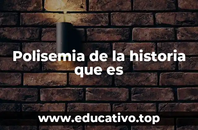 Polisemia de la historia que es