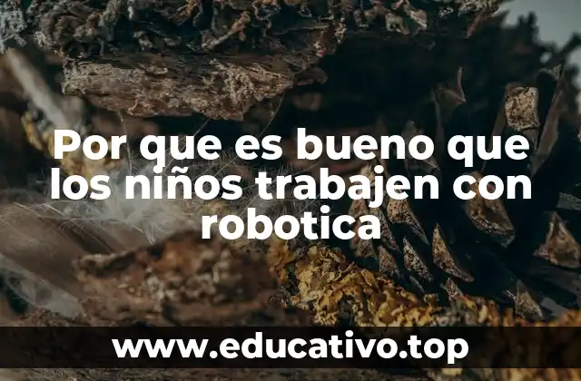 Por que es bueno que los niños trabajen con robotica