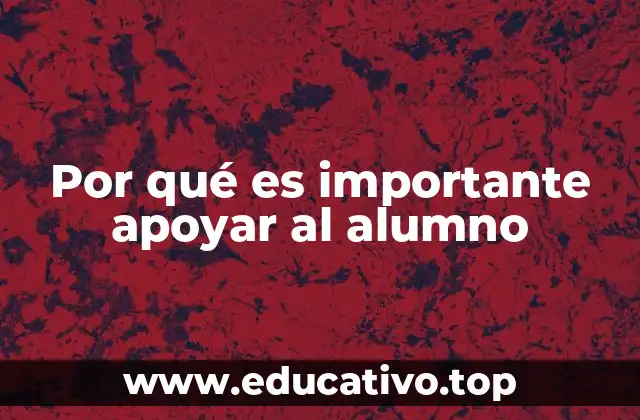 Por qué es importante apoyar al alumno
