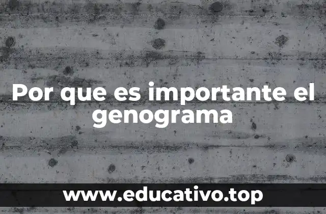 Por que es importante el genograma