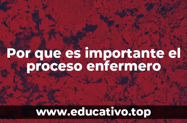 Por que es importante el proceso enfermero