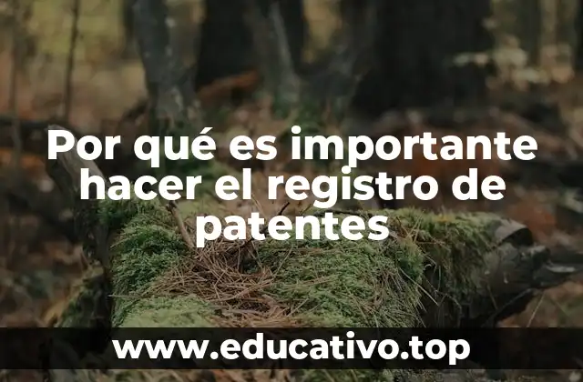 Por qué es importante hacer el registro de patentes