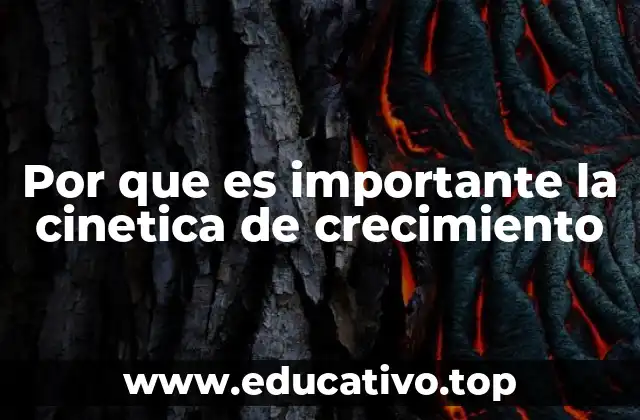 Por que es importante la cinetica de crecimiento