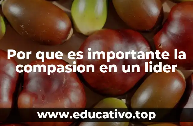 Por que es importante la compasion en un lider