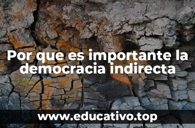Por que es importante la democracia indirecta