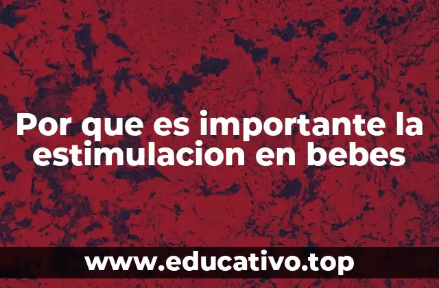 Por que es importante la estimulacion en bebes