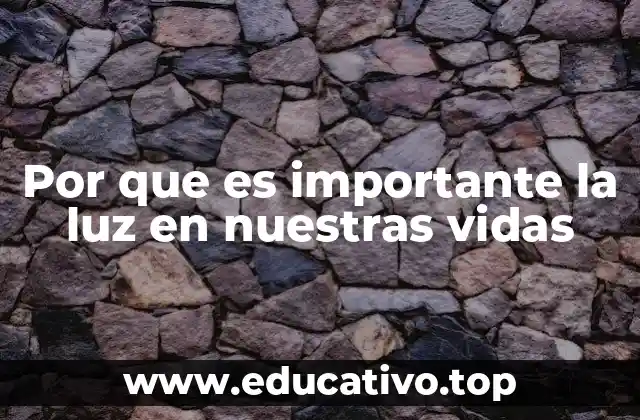 El papel de la luz en la vida cotidiana