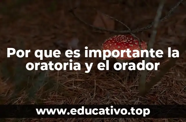 Por que es importante la oratoria y el orador