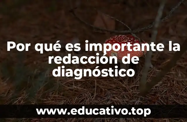 Por qué es importante la redacción de diagnóstico