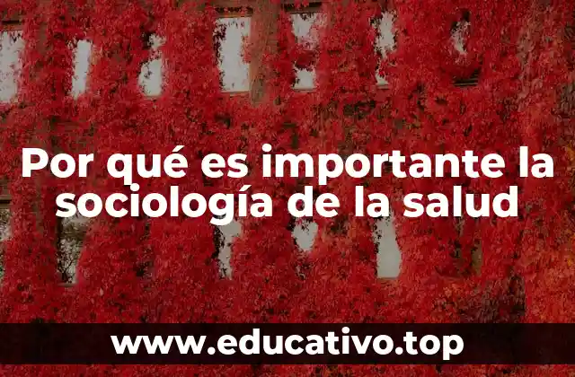 Por qué es importante la sociología de la salud