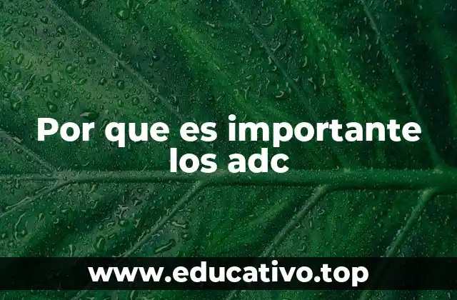 Por que es importante los adc