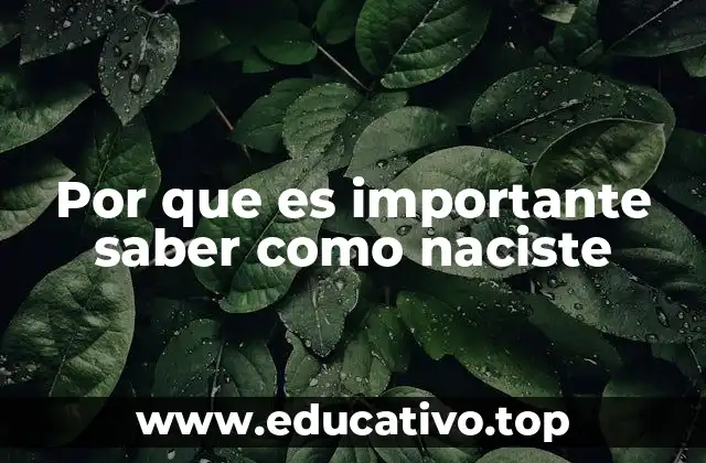 Por que es importante saber como naciste