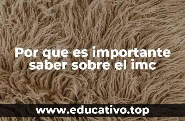 Por que es importante saber sobre el imc