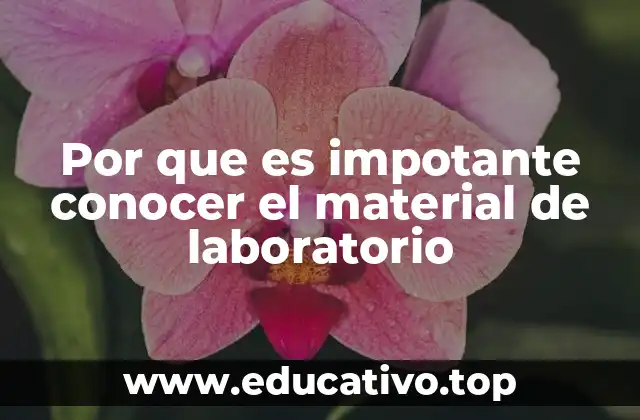 Por que es impotante conocer el material de laboratorio