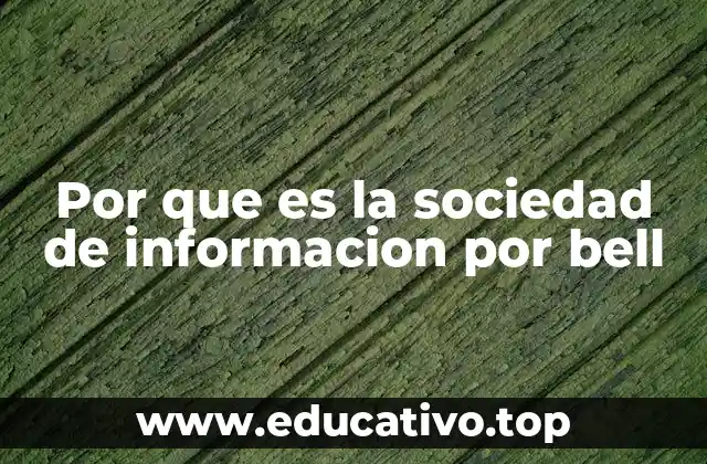 Por que es la sociedad de informacion por bell