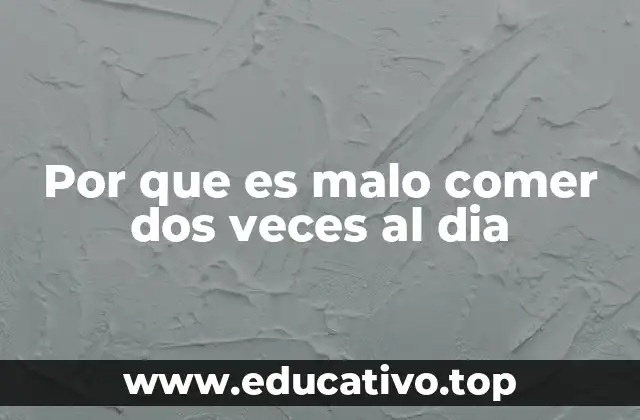 Cómo afecta la alimentación irregular al organismo