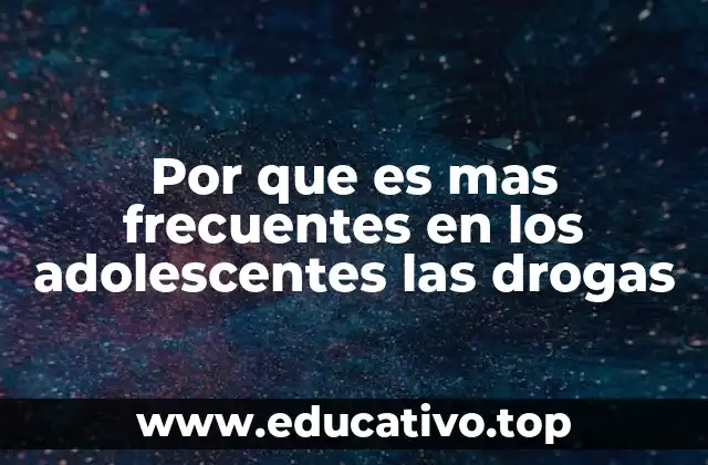 Factores sociales que influyen en el consumo de sustancias entre los jóvenes