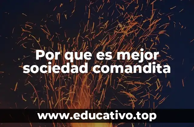 Por que es mejor sociedad comandita