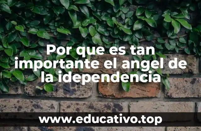 Por que es tan importante el angel de la idependencia